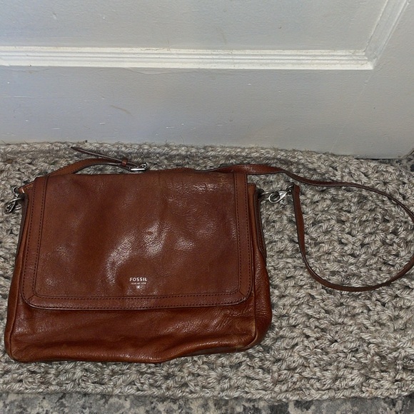 Fossil Handbags - Fossil Cowhide Leather Small-Medium Crossbody bag